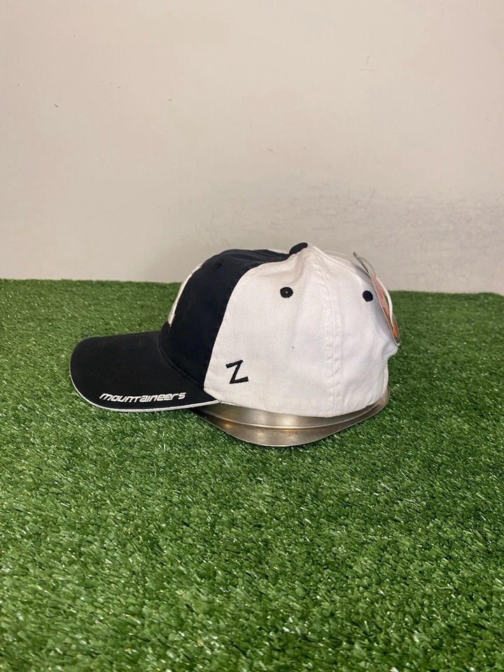 Appalachian State Mountaineers hat cap strap back new Zephyr black white mesh - Image 4 of 4