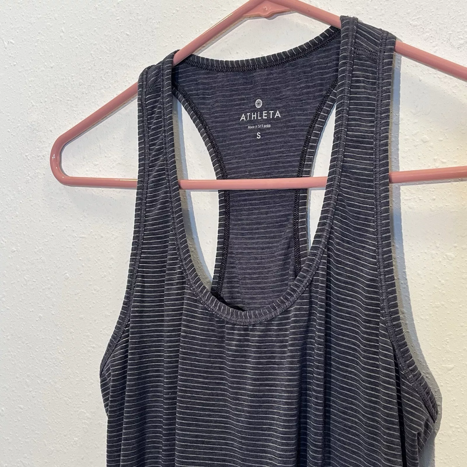 athleta chi flint striped racerback yoga athletic gym tank-top