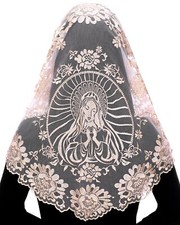 Catholic Church Mantilla Religious Orthodox Prayer Veil Chapel Wedding First ...