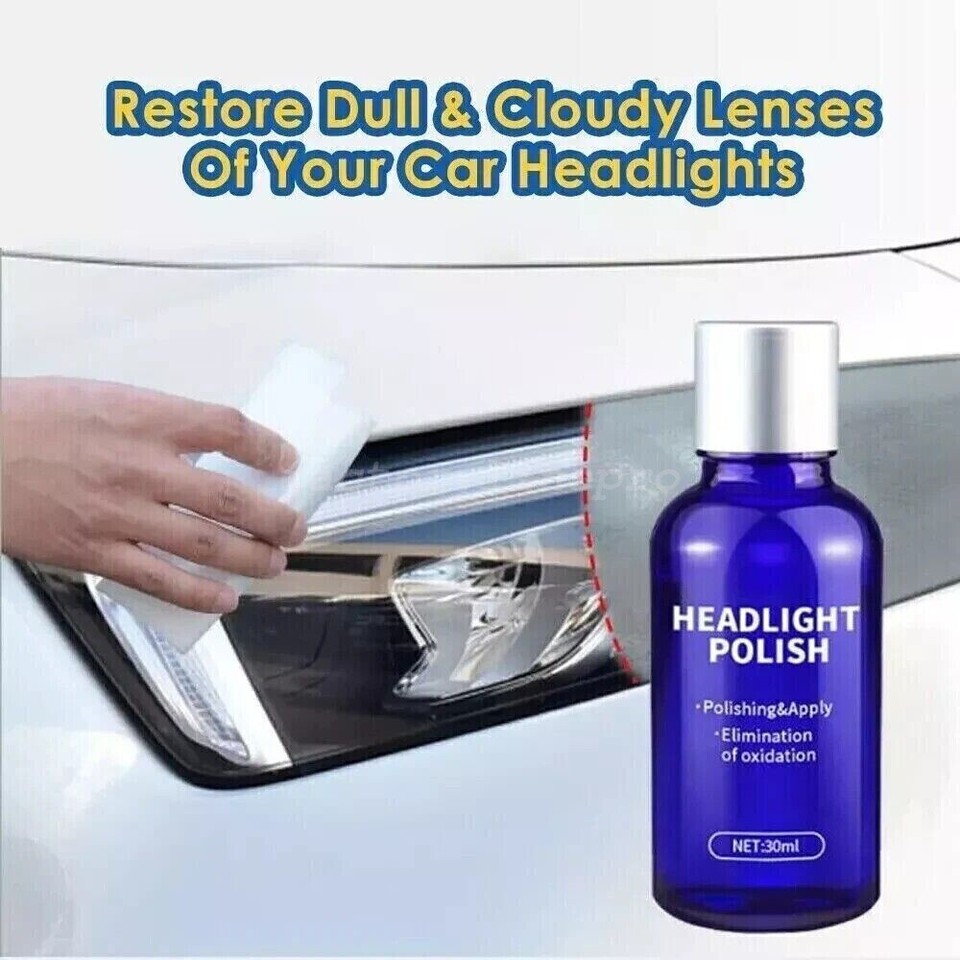 Car Headlight Lens Restoration Repair Kit Polishing Cleaner 30ml