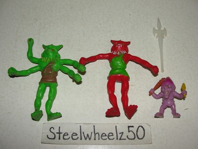 Vintage Arco The Other World Zendo Mog Hondu & Sharkoss Figure Lot