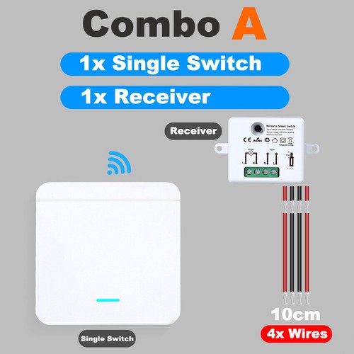 Smart Wireless Light Switch & Receiver ON/OFF Remote Control Home Lamp Device - Picture 13 of 19