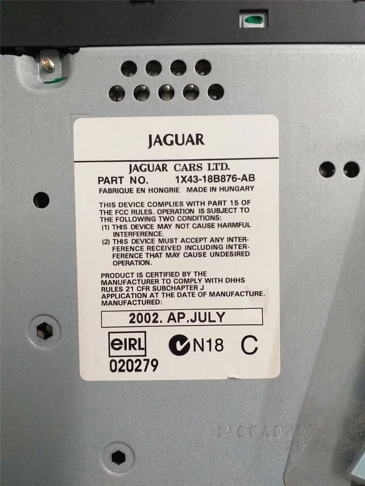 Jaguar X-Type Radio CD Lüftung Bedienelement Schalter Sitzheizug mit Code - Bild 2 von 2