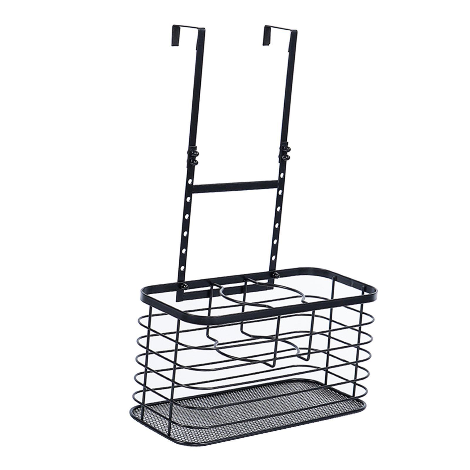 Hair Dryer Holder No Drills Toiletry Storage Rack Metal Bathroom