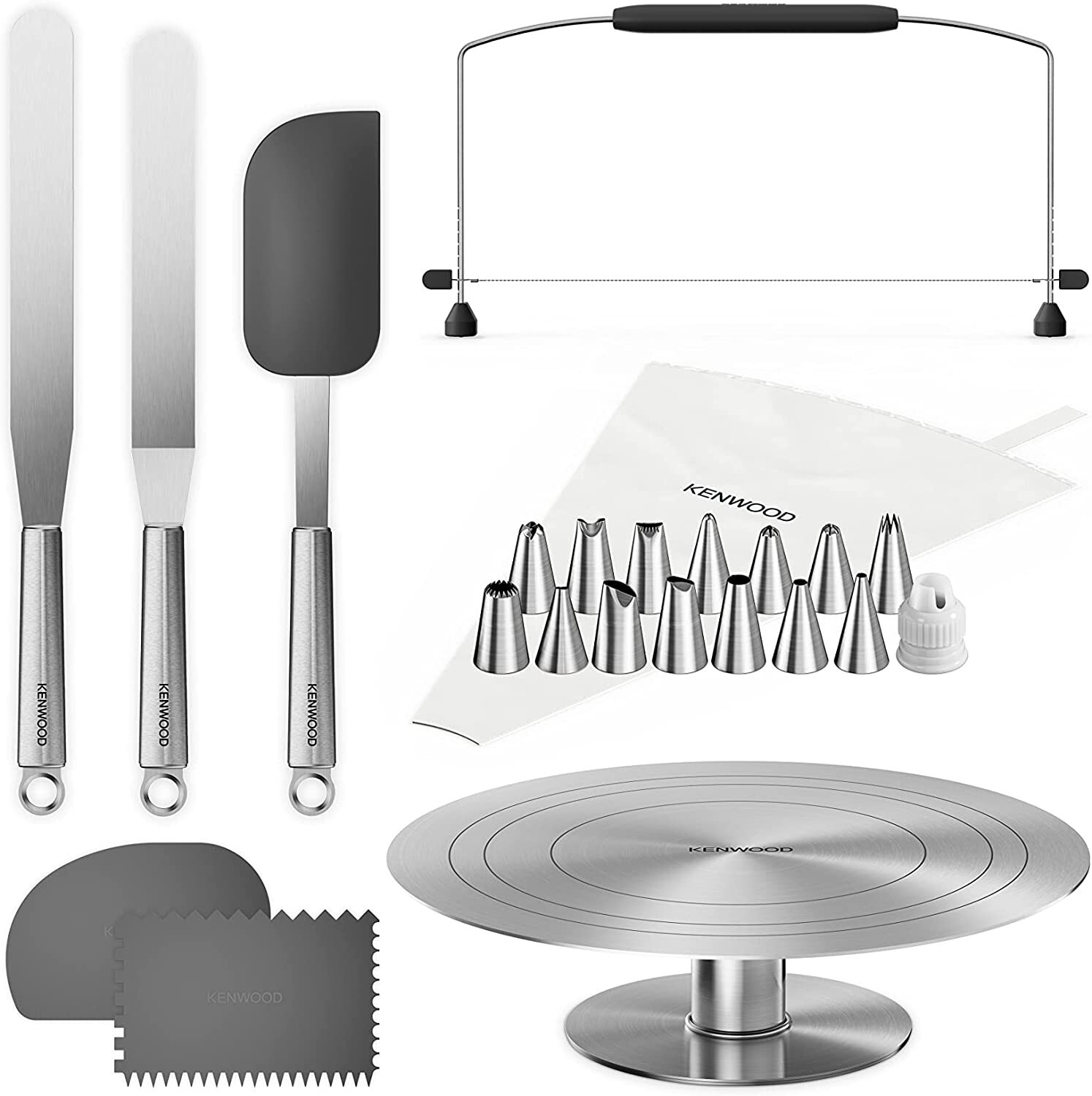 Kenwood KWSD100 Set Decoration Pastry Sweet Spatula Sac The Poche Shelf