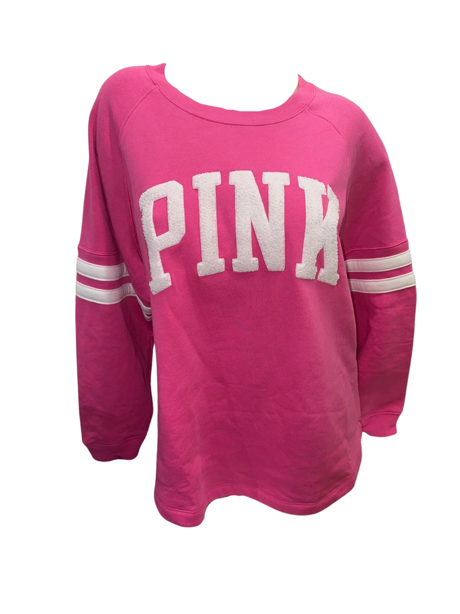 Victoria's secret pink crew neck best sale sweatshirt