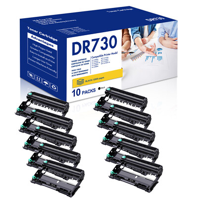 10PK DR730 Drum Compatible With Brother MFC-L2730DW MFC-L2710DN MFC-L2715DW