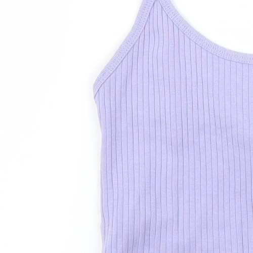 Blusa para mujer Topshop púrpura algodón talla 6 cuello redondo - Imagen 9 de 12