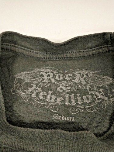 T SHIRT VINTAGE KORN MD di Rock & Rebellion (teschio con copricapo indiano sobrio - Foto 6 di 6
