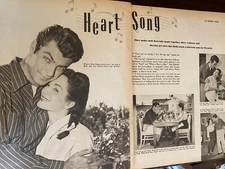 Rory Calhoun, Lita Baron, Three Page Vintage Clipping, a