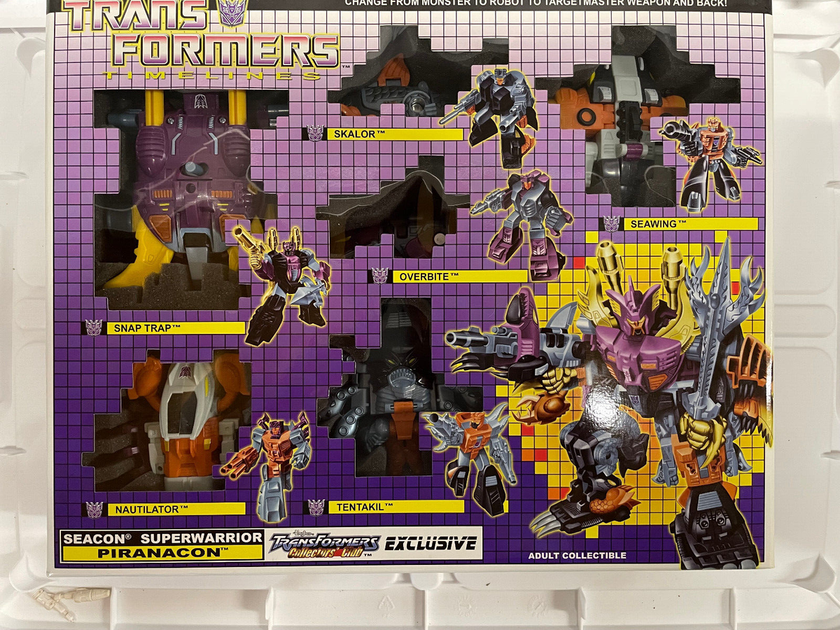 Vintage Transformers TFCC Timelines Seacon Giftset Piranacon