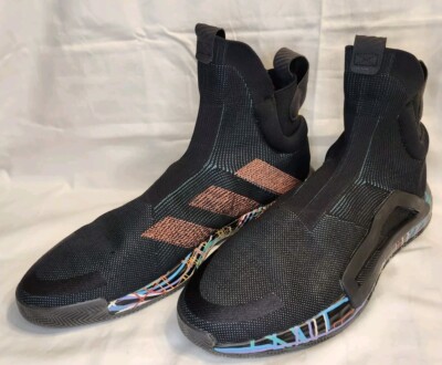 Adidas N3Xt Graphic Midsole Men's Basketball Shoes Size 18 Black