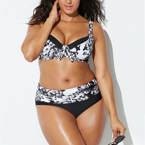 Dame Badeanzug Push Up Bikini Set High Waist Schwimmanzug Bademode Übergröße */ - Bild 24 von 33