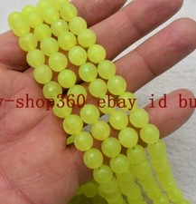 Natural 8/10/12mm Faceted Green Peridot Round Gemstone Loose Beads 15'' AAA