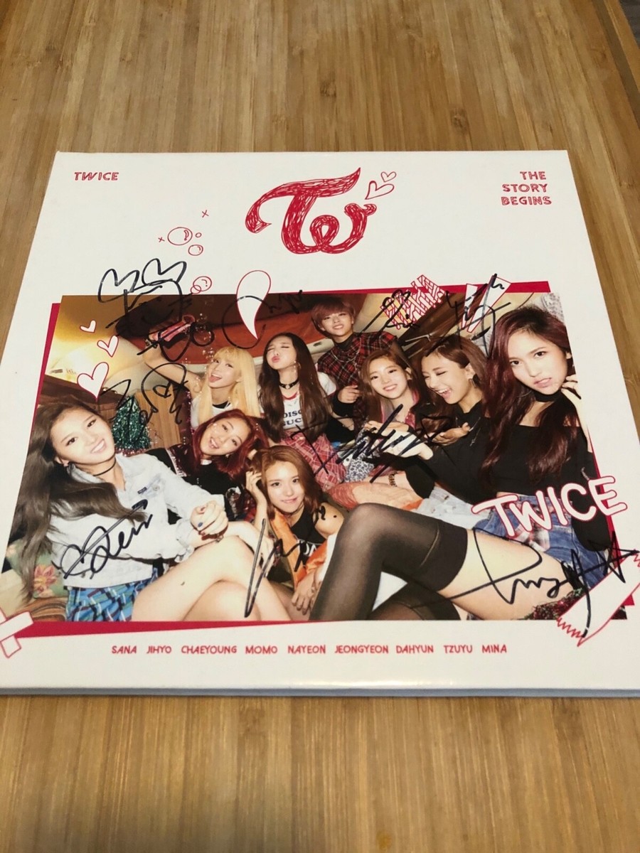 TWICE - ALL MEMBER (Signed) THE STORY BEGINS / MWAVE | eBay