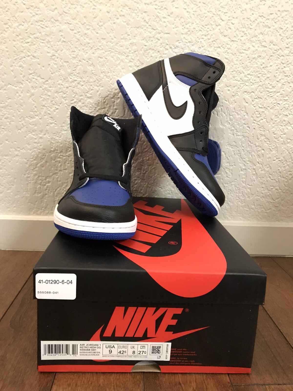 jordan 1 royal toe size 9