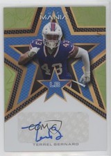 2023 Wild Card Mania Pro-Look Star Lime Rainbow 1/10 Terrel Bernard Auto 2u3