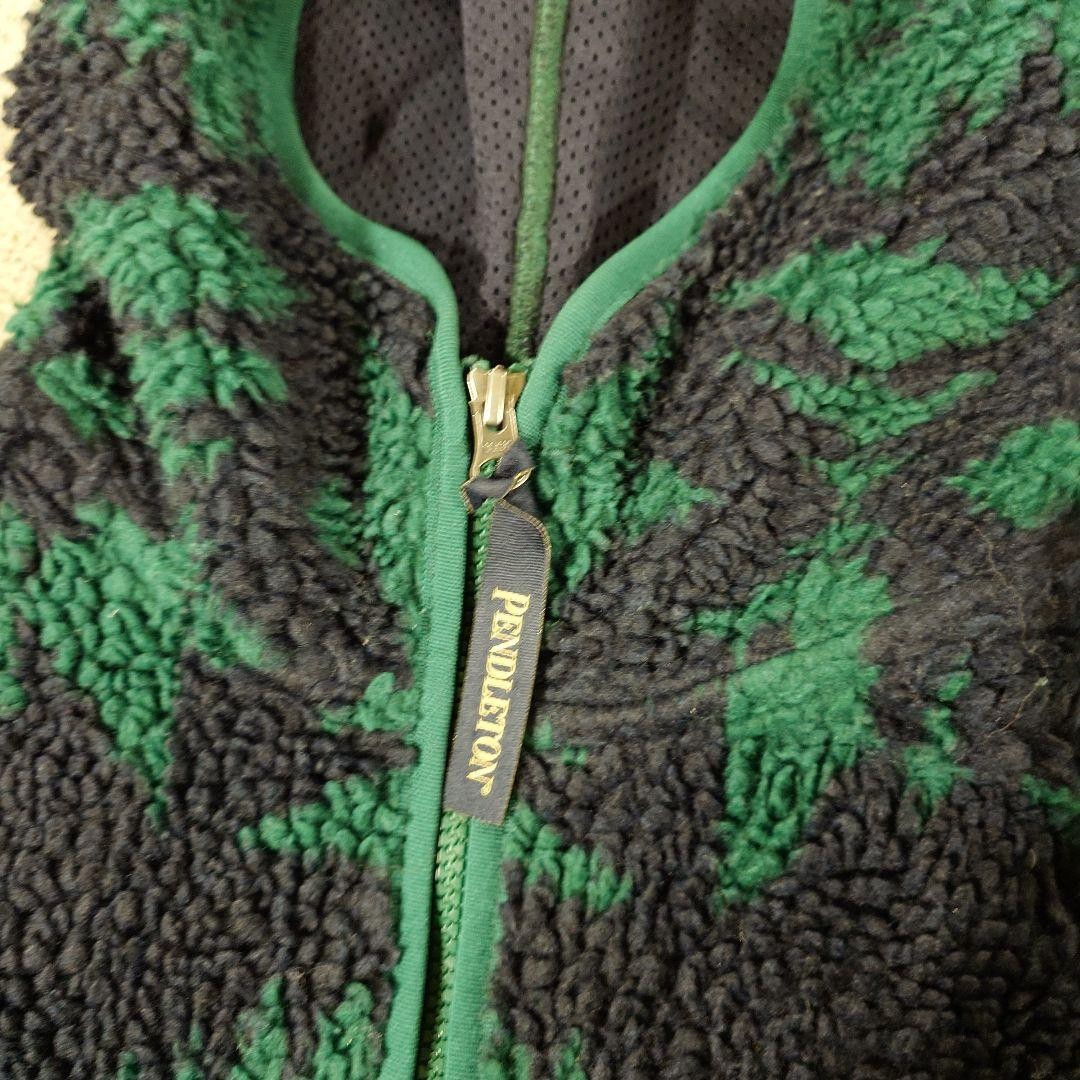 PENDLETON Native Pattern Fleece Jacket Full-Zip H… - image 3