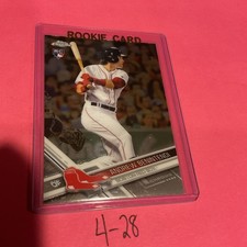 2017 Topps Chrome Andrew Benintendi #100 Rookie Card Boston Red Sox Yankees. rookie card picture