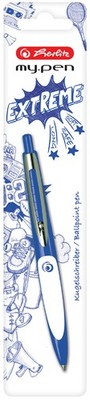 herlitz Druckkugelschreiber my.pen blau/weiß