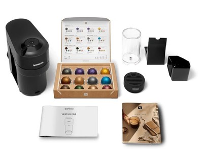 Nespresso Magimix Vertuo POP Pod Kaffeemaschine Schwarz ENV90.B Brandneu