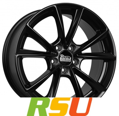 4x MAM A5 matt black painted 8x18'' ET45 LK5 112 ML 66.6 Alufelgen 18 Zoll