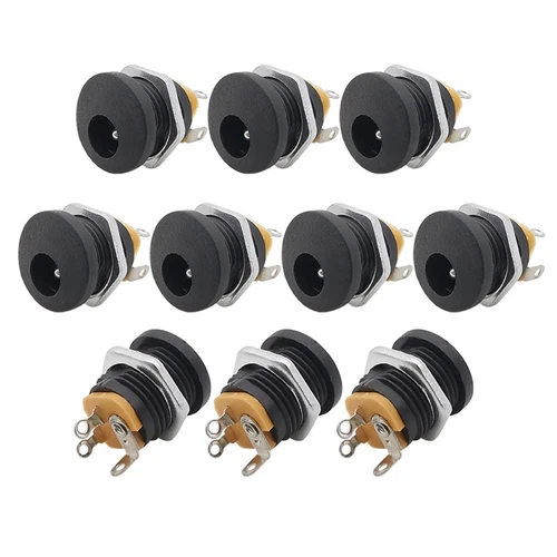 DIY Project Essentials 10Pcs DC Connectors Socket for Guitar Effects For Pedals