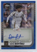2025 Topps Chrome MLS Blue Wave Refractor /150 David Martinez Martínez Auto 12wc