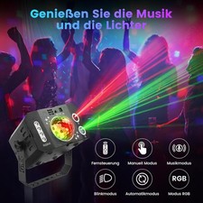 LED Laser Projektor RGB KTV Party DJ Disco Bühnenbeleuchtung 2m USB Kabel
