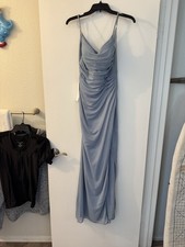 Azazie Deandra Steel Blue A2 Dress 