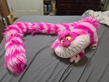 Disney Parks Alice in Wonderland Cheshire Cat Large Plush Long Tail 2017