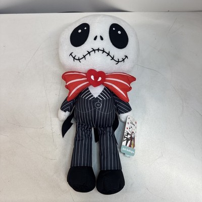 Nightmare Before Christmas 14'' Jack Skellington Valentine Plush Doll Red Bow Tie