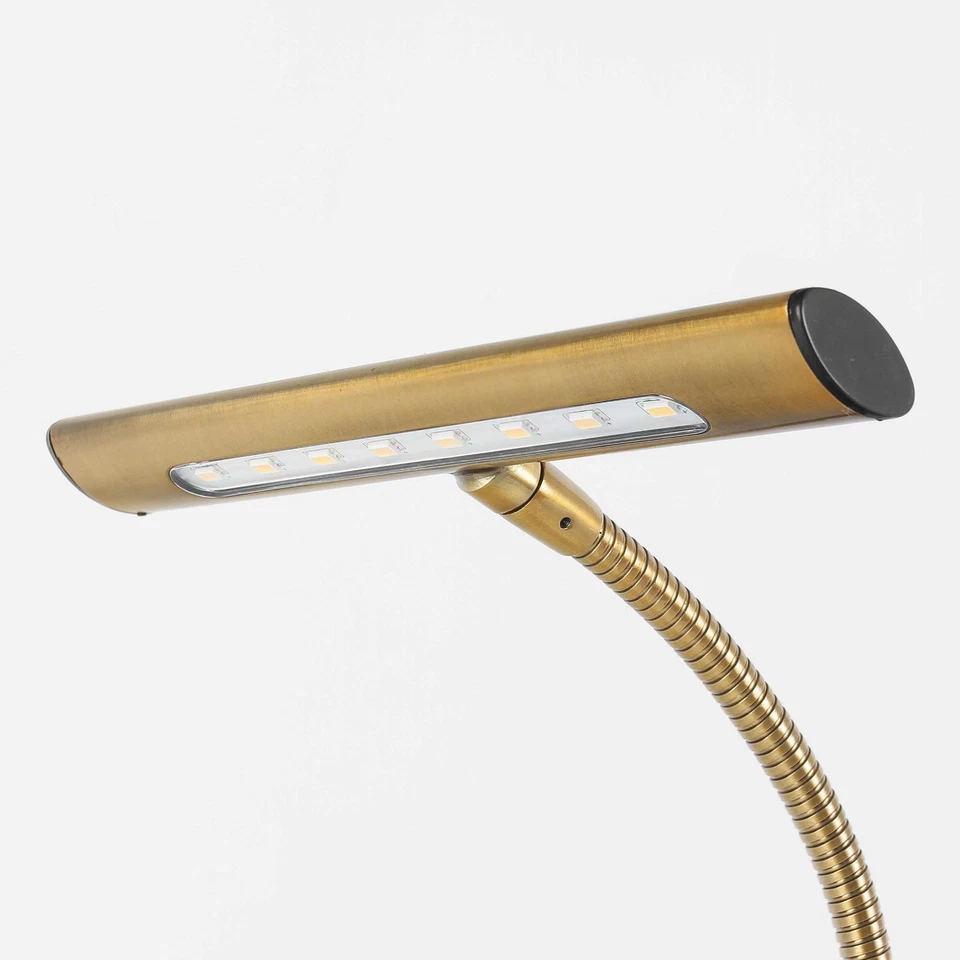 Flexible LED Tischleuchte Touch Dimmer in Messing Klavier Tisch Schreibtisch Lam - Bild 3 von 4