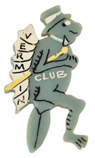 Vintage Old The Conservative Party 1940s Vermin Club Members Early Plastic Badge