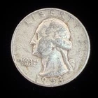 90% Silver - Washington Quarter  $0.25 FV Circulated Pre-1965 US Coin - 22-36