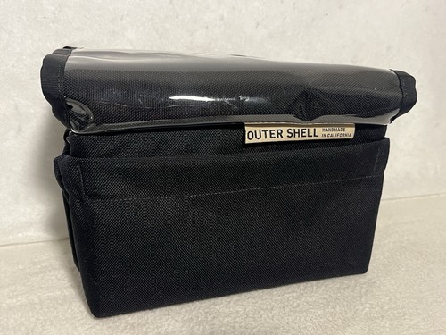Outer Shell Bike Bags Drawcord Handlebar Bicycle Bag Black 4.9L Bikepacking