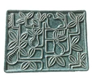Red Wing Pottery Murphy designed  covered box #M1534, blue flec