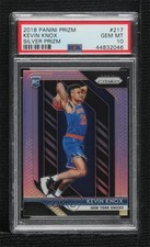2018-19 Panini Prizm Silver Prizm Kevin Knox #217 PSA 10 GEM MT t5p
