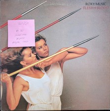 Roxy Music Flesh + Blood Vinyl Record LP VG+/G+ POLH002 1980
