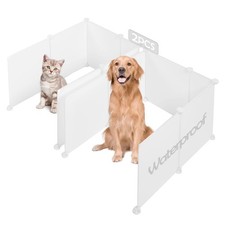 Cat Litter Box Enclosure Splash Guard, Light Weight Plastic Pee Shields Extra...