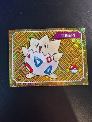 1995 last evolution pokemon sticker Gold togepi