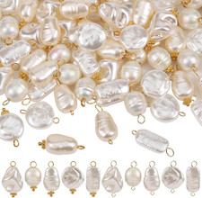 100 Pcs Pearl Charms Craft Pearls Pearls for Jewelry Making ABS Plastic Pearl Be