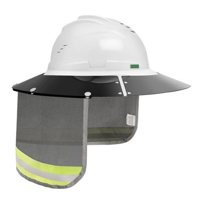 Hard Hat Visor with Neck Shade Fits Standard VGard Full Brim Attachment for M...