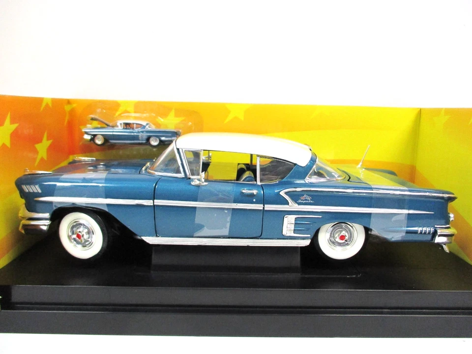 ERTL - AMERICAN MUSCLE - 1958 CHEVROLET IMPALA - 1/18 - 1/64 DIECAST - Image 3 of 4