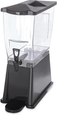 Carlisle Trimline 3 Gal Premium Single 3.5 Drink Dispenser Simple Black 