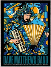 Dave Matthews Band Poster 6/14/2025 Maryland Heights MO Numbered #/60 Artist Ed