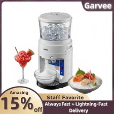 Commercial Ice Crusher 1200LB/H, 25L Bin, 650W, 500RPM Snow Cone Machine
