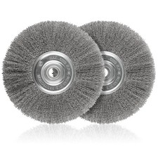 8-Inch Wire Wheel for Bench Grinder 0.012 Carbon Steel Wire with 5/8"Arbor Ho...