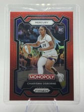 ❤️ 2024 WNBA Panini Prism Monopoly - Charisma Osborne #20 Red Prizm /99 (RC)