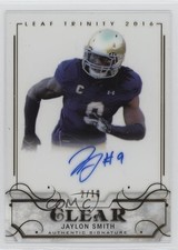2016 Leaf Trinity Clear Auto Gold /10 Jaylon Smith #CA-JS1 Auto 1bk3